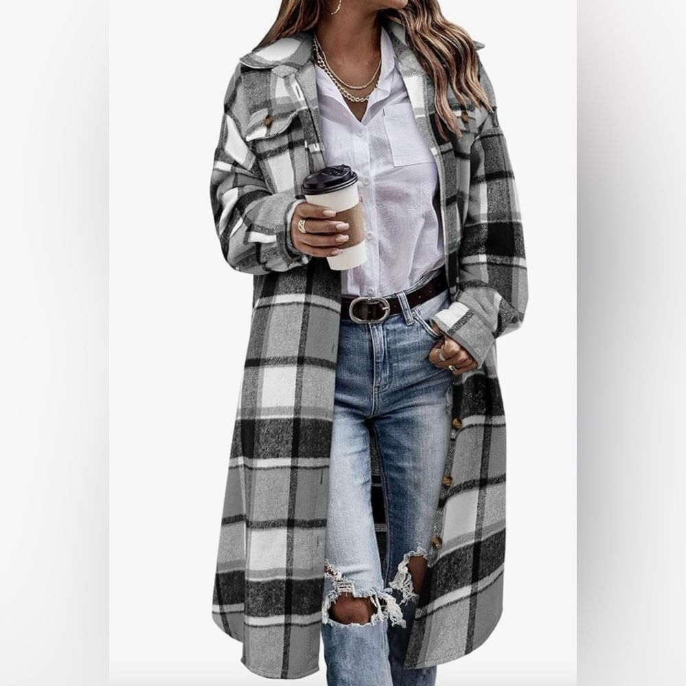Plaid flannel Shacket